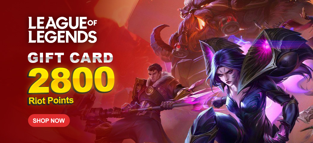 League of Legends Gift Card 2800 Riot Points - KR League of Legends RP Keys - Korea