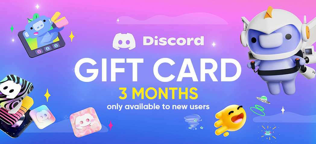 Discord Gift Card （only available to new users）- 3 Months - Discord Keys - Global