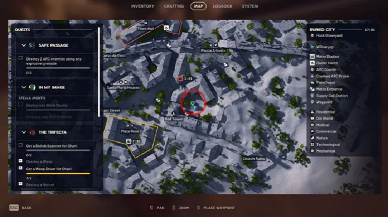 Reach the Red Tower in Old Town