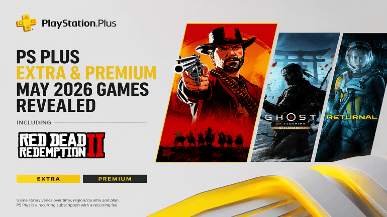 PlayStation Plus Extra and Premium May 2026 Games Announced
